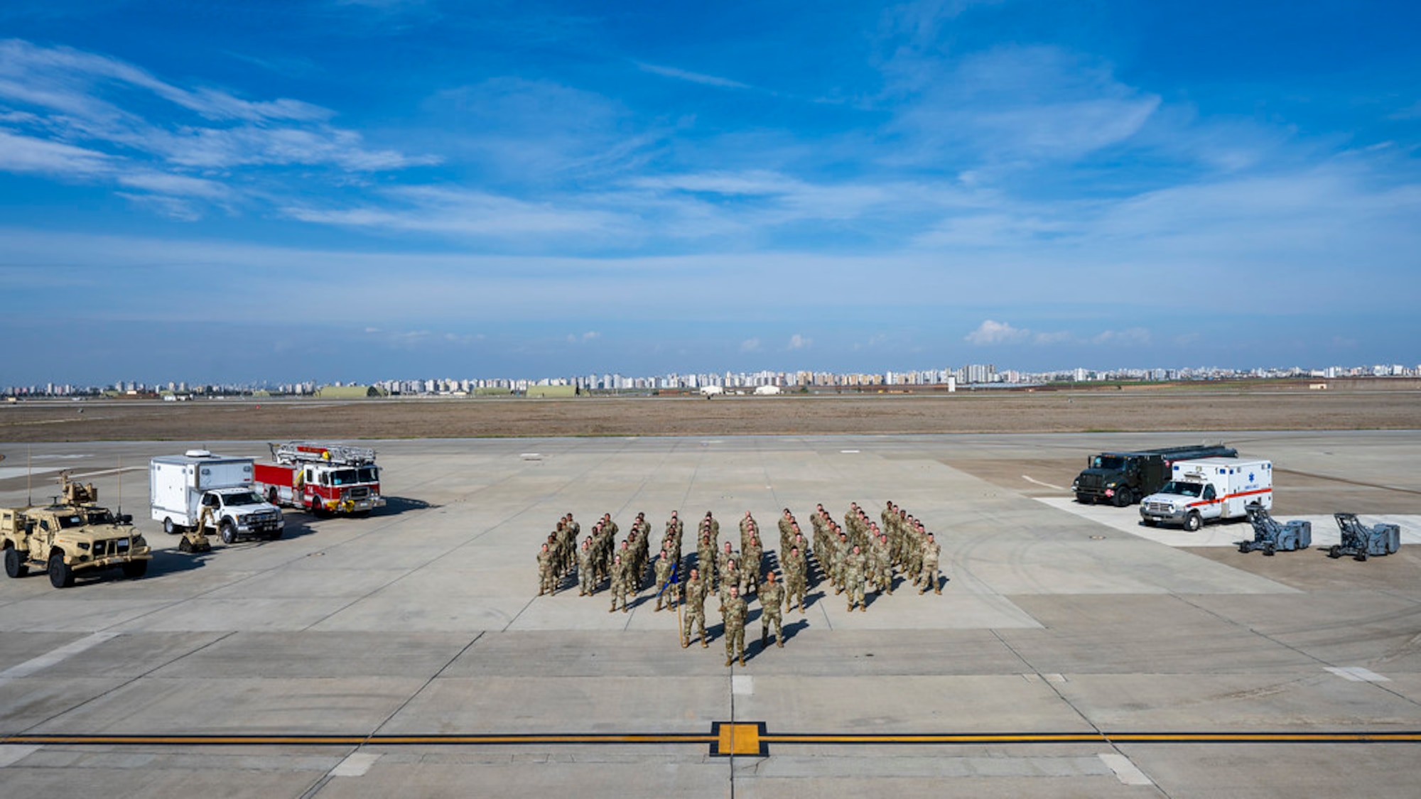Members from the 39th Communications Squadron pose for a group photo