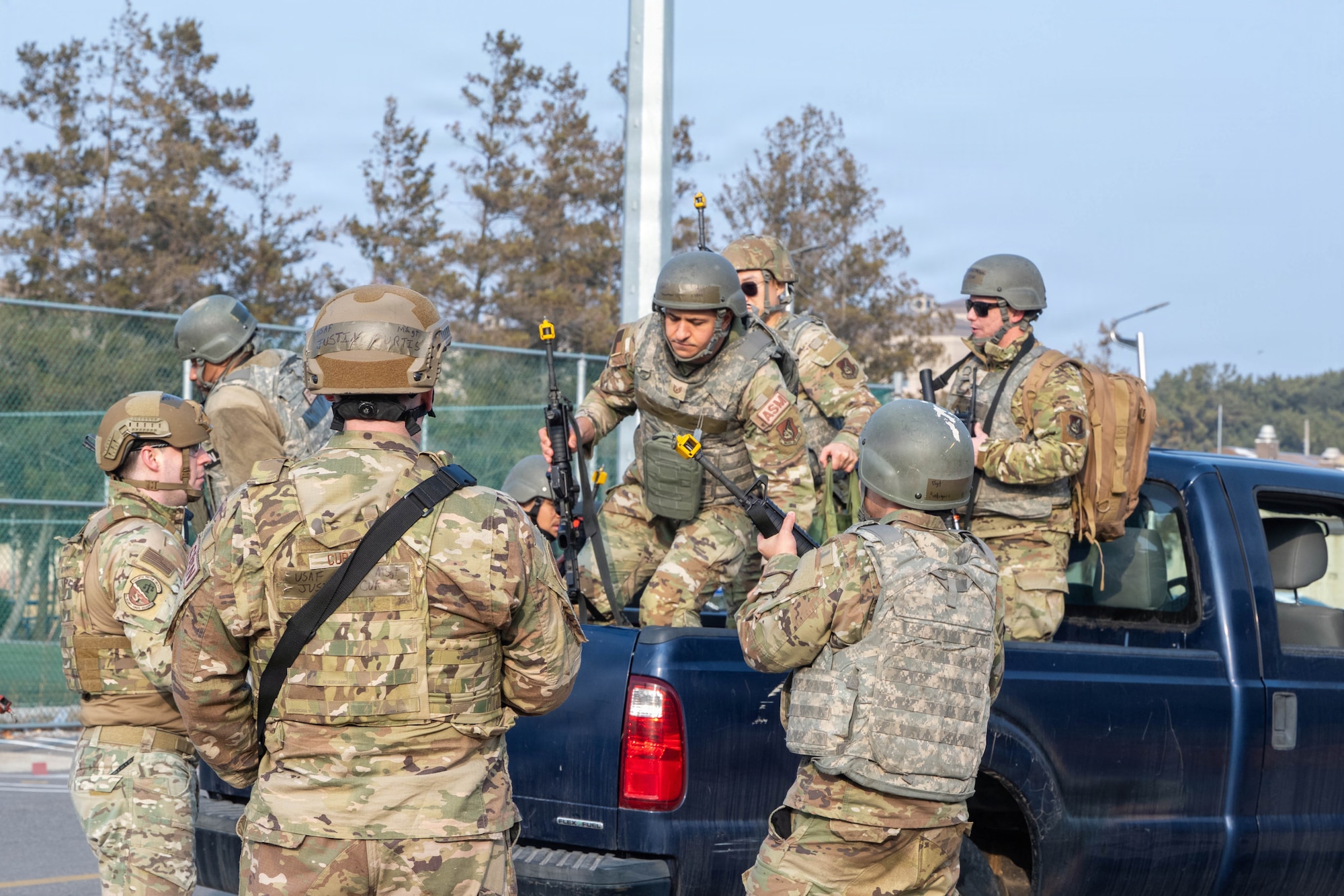 Airman report to muster location.