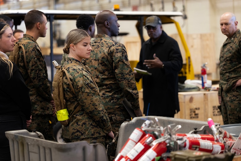 Future Marine Officers Get Inside Global Logistics Engine at Blount Island