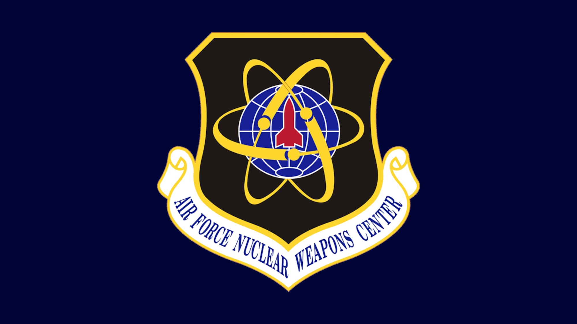 Shield on dark background