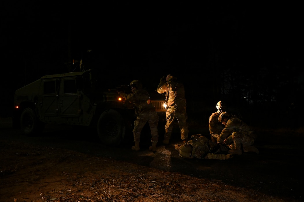 Defenders respond to opposing forces.