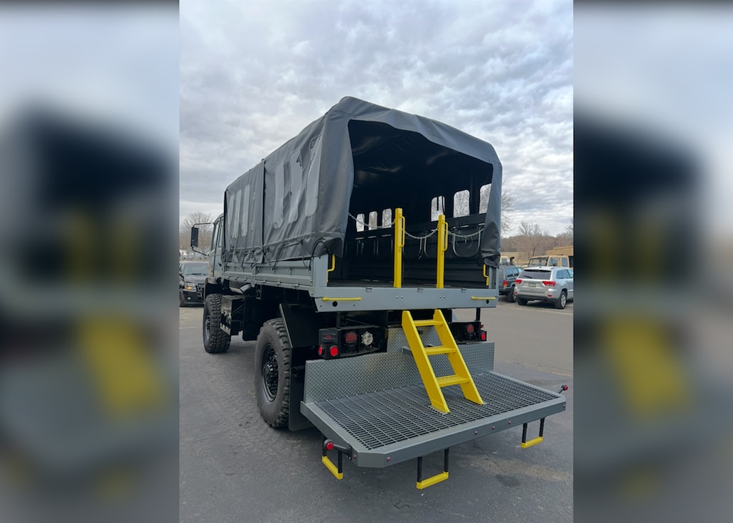 Vehicle received through LESO program outfitted for high water rescue in service with the State of New Jersey.