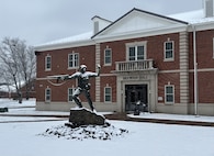 The Basic School experiences inclement weather.