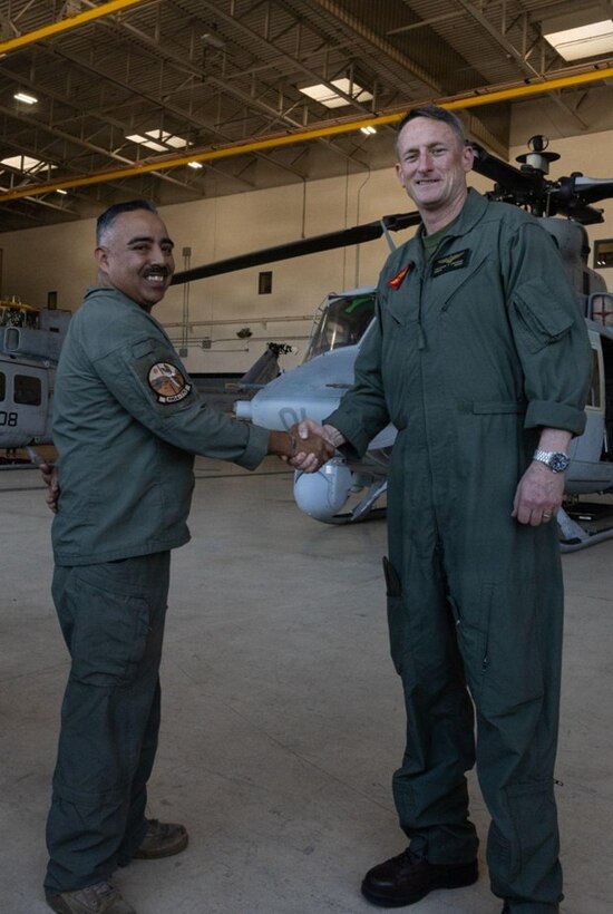 HMLA-775 conducts tactical training with Brig. Gen. Patrick Tiernan