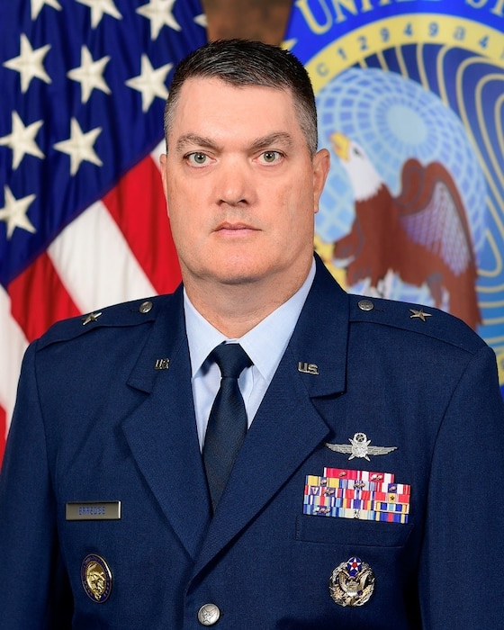 This is the official portrait of Brig. Gen. Richard Erredge.