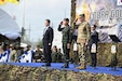 Sean K. O'Neill, U.S. Ambassador to Thailand, Gen. Ukris Boontanondha, Chief of Defense Forces Thailand, and U.S. Army Lt. Gen. Matthew W. McFarlane, the Commanding General of America’s First Corps and Joint Base Lewis-McChord, Wash., render a salute at the opening ceremony of Exercise Cobra Gold in Rayong Province, Thailand, Feb. 24, 2026.