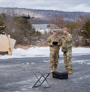 A small unmanned aircraft system operator course was conducted on Fort Indiantown Gap, Pennsylvania, Feb. 19-28, 2026. The 10-day course is conducted by the 166th Regiment - Regional Training Institute and teaches students how to properly operate small drones in large scale combat scenarios. (U.S. Army National Guard photo by Sgt. Kayden Bedwell)