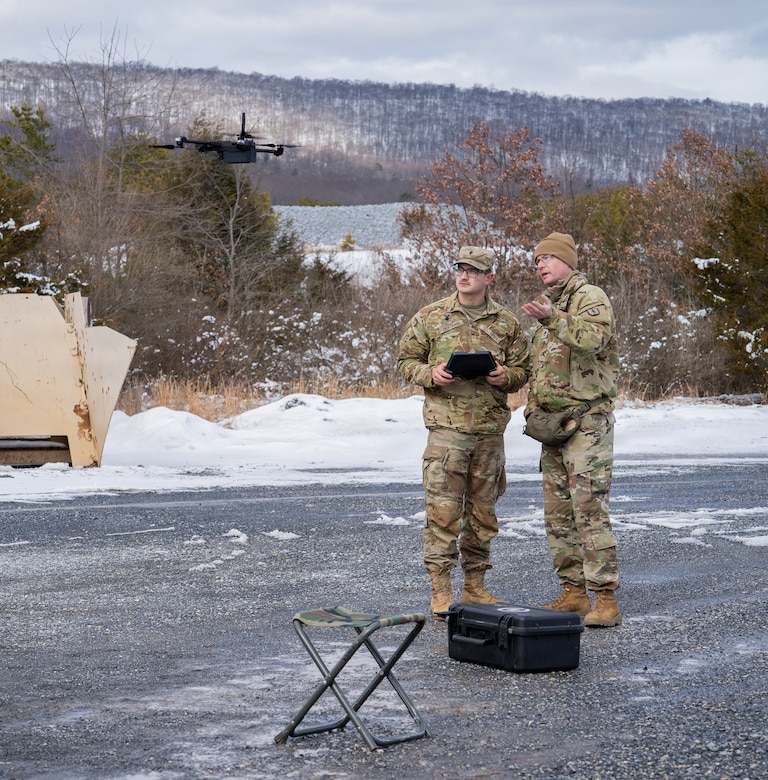 A small unmanned aircraft system operator course was conducted on Fort Indiantown Gap, Pennsylvania, Feb. 19-28, 2026. The 10-day course is conducted by the 166th Regiment - Regional Training Institute and teaches students how to properly operate small drones in large scale combat scenarios. (U.S. Army National Guard photo by Sgt. Kayden Bedwell)