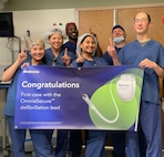 Members of Mike O'Callaghan Military Medical Center's Cardiology team celebrate the first successful performance of a groundbreaking cardiac procedure in the state of Nevada.