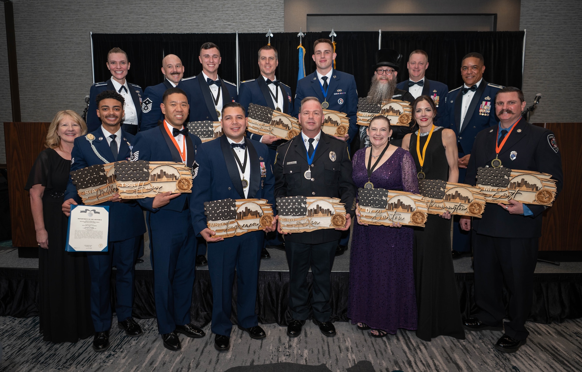group photo with award winners