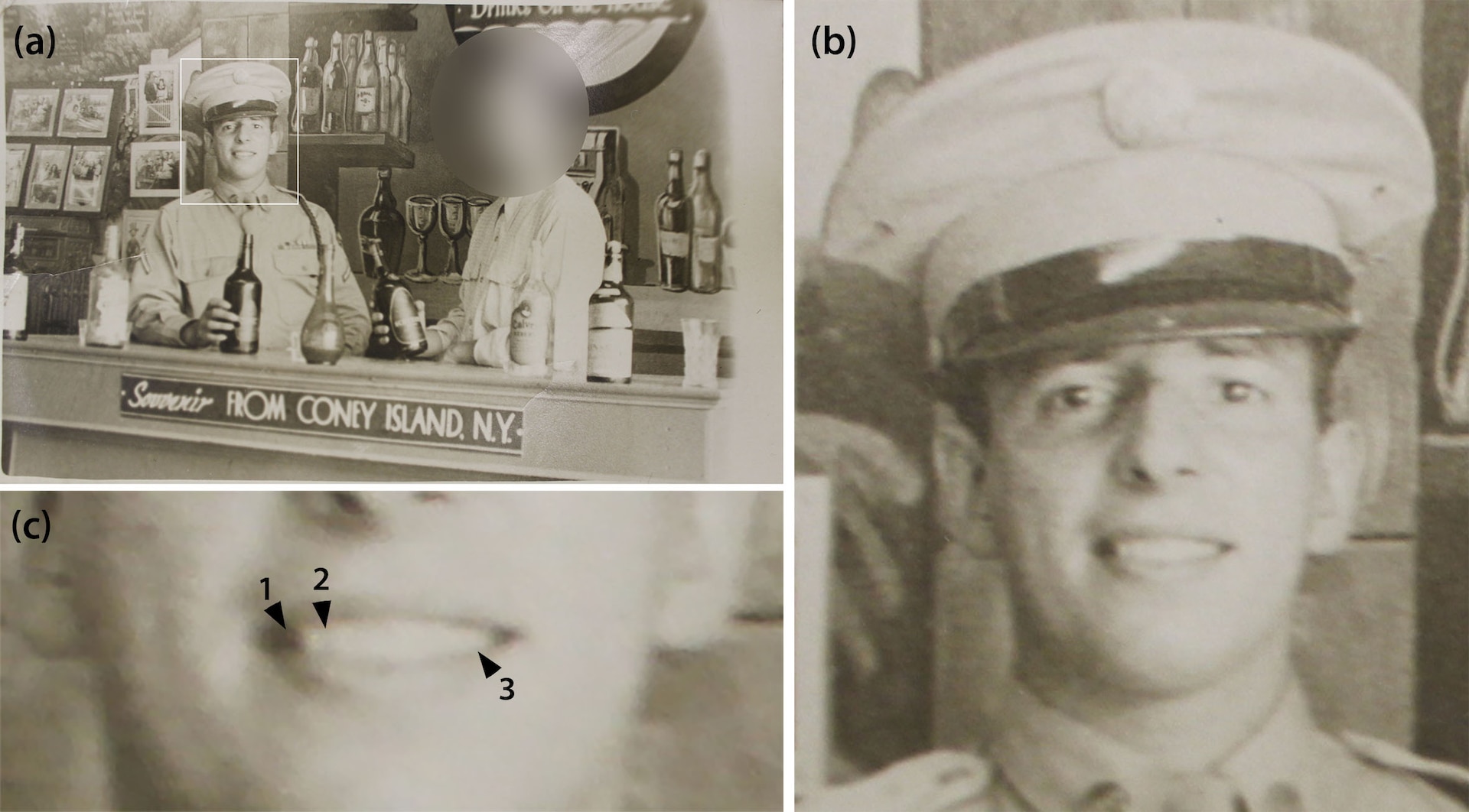The photograph of U.S. Army Sgt. Roger Duquesne used for craniofacial superimposition shows the image investigators relied on for comparison.