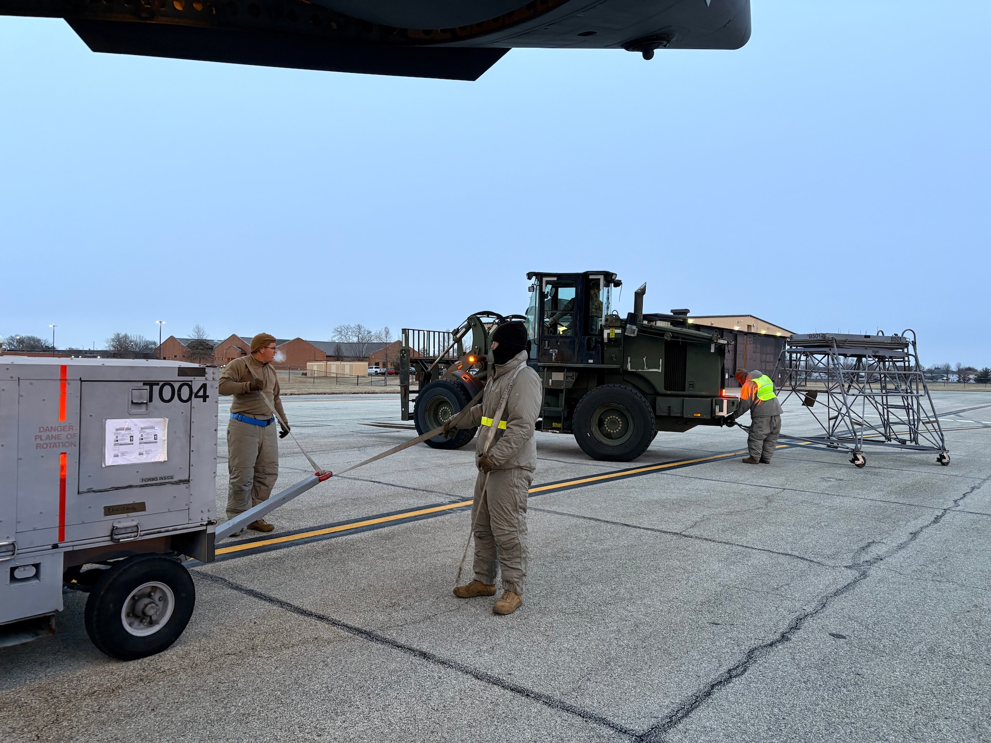 Known as the “Mobility Machine,” Airmen from the 375th Logistics Readiness Squadron’s Air Transportation Function Vehicle Maintenance, and Installation Plans and Integration section worked to move mission-critical equipment across the country in late January for snow relief and presidential support missions.