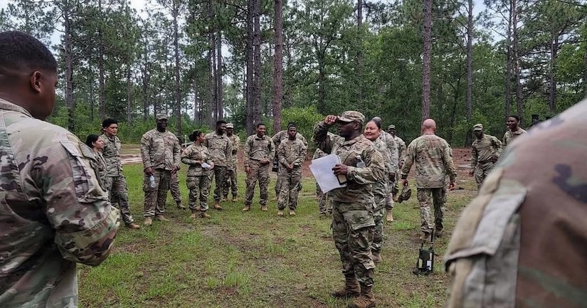 U.S. Army Capt. Tony Smith gives a safety brief to Soldiers before they enter the Confidence Course. Smith is competing for the first time at the 2026 Army Recovery Care Program’s Army Trials, Fort Bliss, Texas, Feb. 25 - March 6.