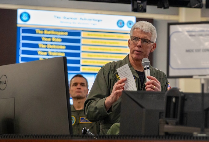 Adm. Karlk Thomas, commander, USFF, addressed Reserve Sailors from U.S. Fleet Forces, 2nd Fleet, and 4th Fleet at NWDC during MAKO Challenge 2026.