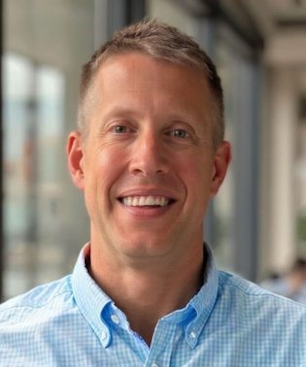 Candid photo of Maj Matthew Schuyler, Chief Legal Council, Air Force Accelerator