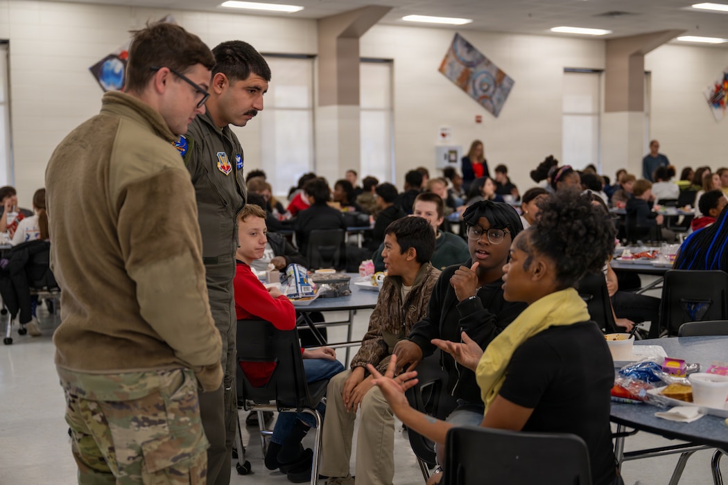 During Saluting Our Aviation Roots (SOAR) week in Valdosta, Airmen provided demonstration that gave students a closer look at the tools used during search and rescue operations.