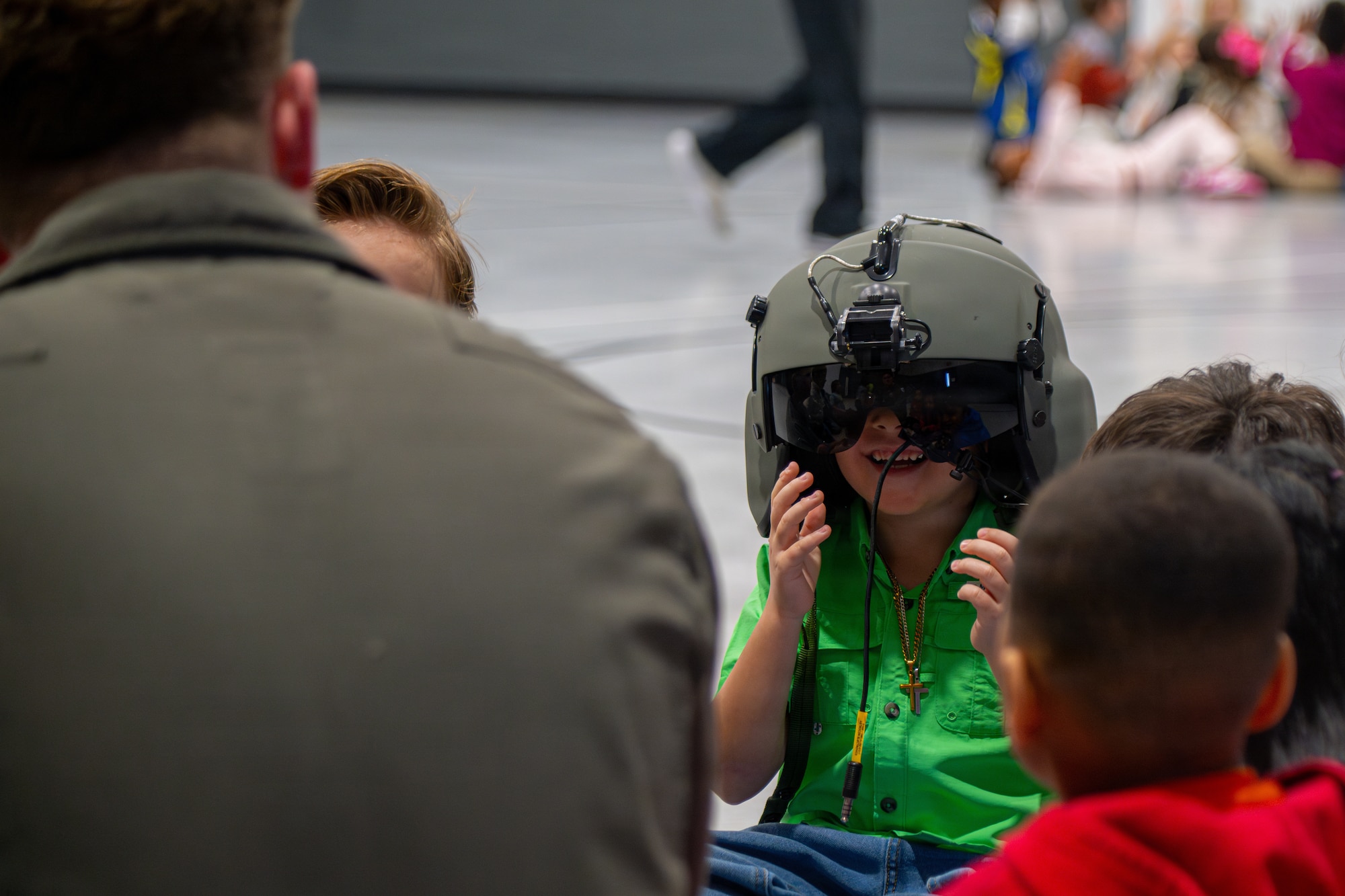 During Saluting Our Aviation Roots (SOAR) week in Valdosta, Airmen provided demonstration that gave students a closer look at the tools used during search and rescue operations.