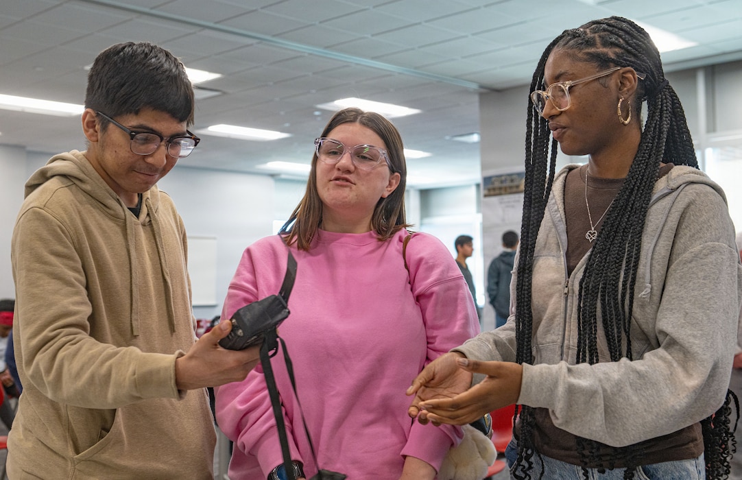 During Saluting Our Aviation Roots (SOAR) week in Valdosta, Airmen provided demonstration that gave students a closer look at the tools used during search and rescue operations.