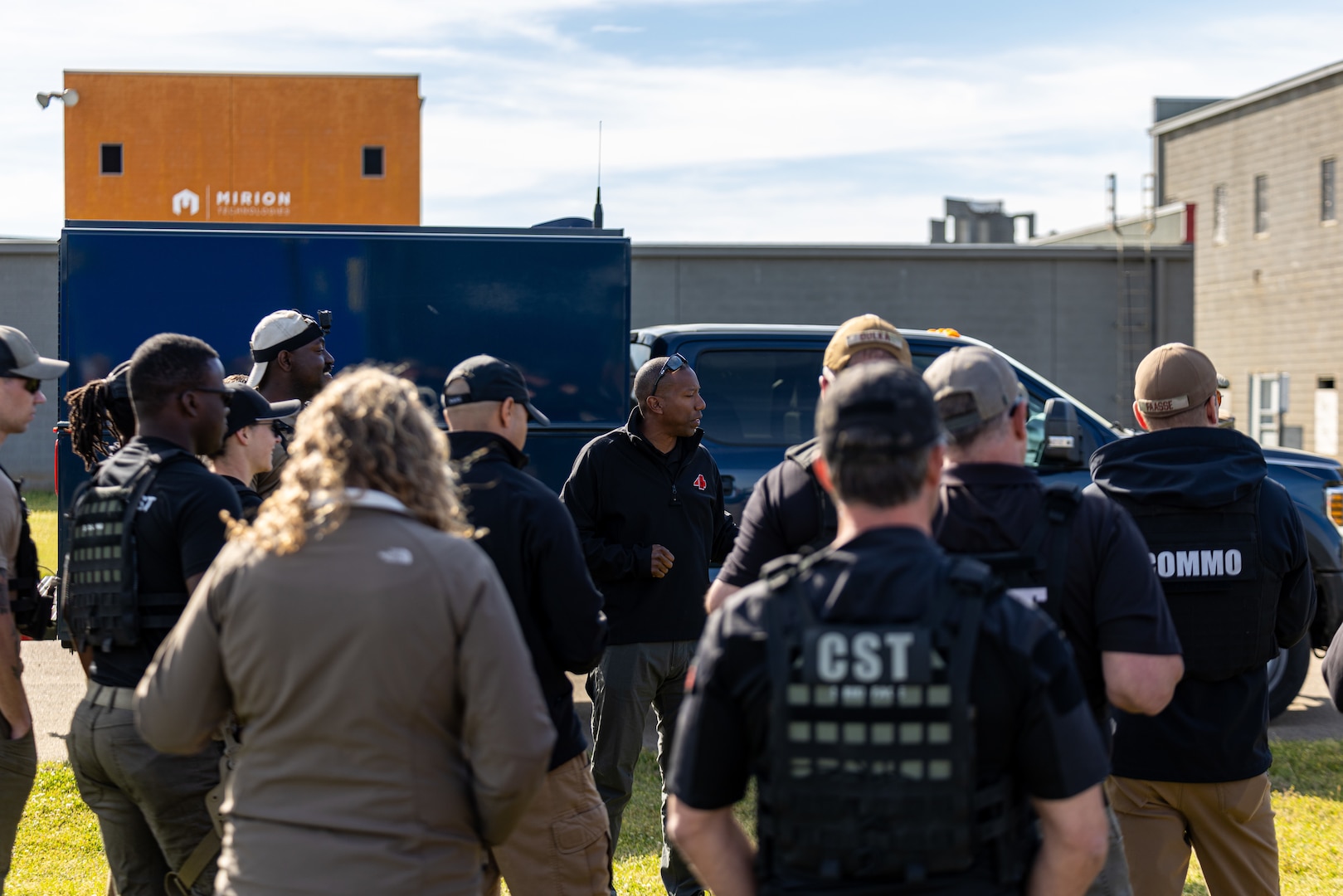 Members of multiple Civil Support Teams prepare to execute active shooter response operations during Patriot 25 at the Guardian Centers in Perry, Georgia, March 27, 2025. Approximately 700 participants from the National Guard as well as federal, state, and local agencies are taking part in Patriot 25, a National Guard-sponsored exercise designed to enhance domestic response readiness and interagency coordination. (U.S. Air National Guard photo by Master Sgt. Jeff Rice)