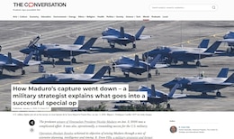 Screenshot of the article covering R. Evan Ellis' interview with "The Conversation"