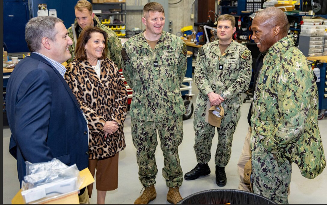 NUWC Division Newport’s role in developing undersea robotic autonomous systems focus of visit by Submarine Group Two commander