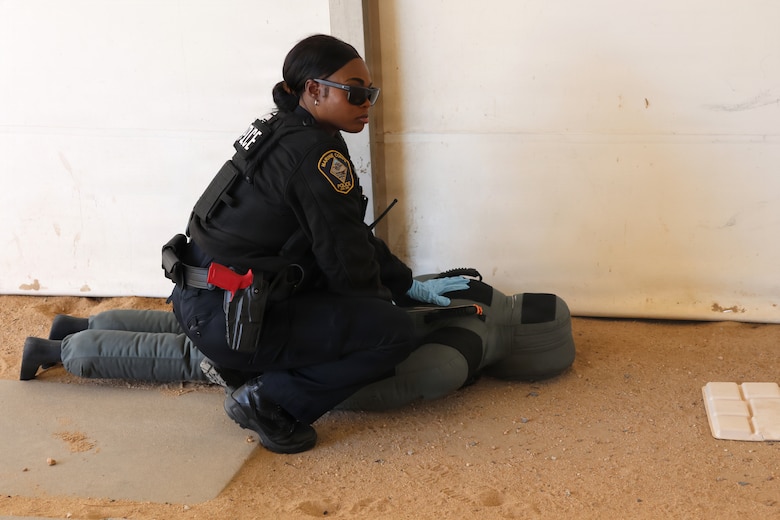 Exercise aboard Marine Corps Logistics Base Barstow.