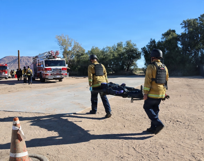 Exercise aboard Marine Corps Logistics Base Barstow.