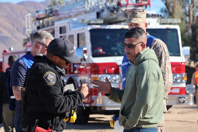 Exercise aboard Marine Corps Logistics Base Barstow.