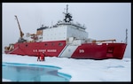 U.S. Coast Guard Cutter Healy (WAGB 20) Healy and crew keep station alongside a multi-year ice floe for a science evolution in the Beaufort Sea, Aug. 9, 2023. Healy is the Coast Guard’s only icebreaker specifically designed for Arctic research, as well as the nation’s sole surface presence routinely operating in the Arctic Ocean. (Coast Guard photo by Petty Officer 3rd Class Briana Carter)