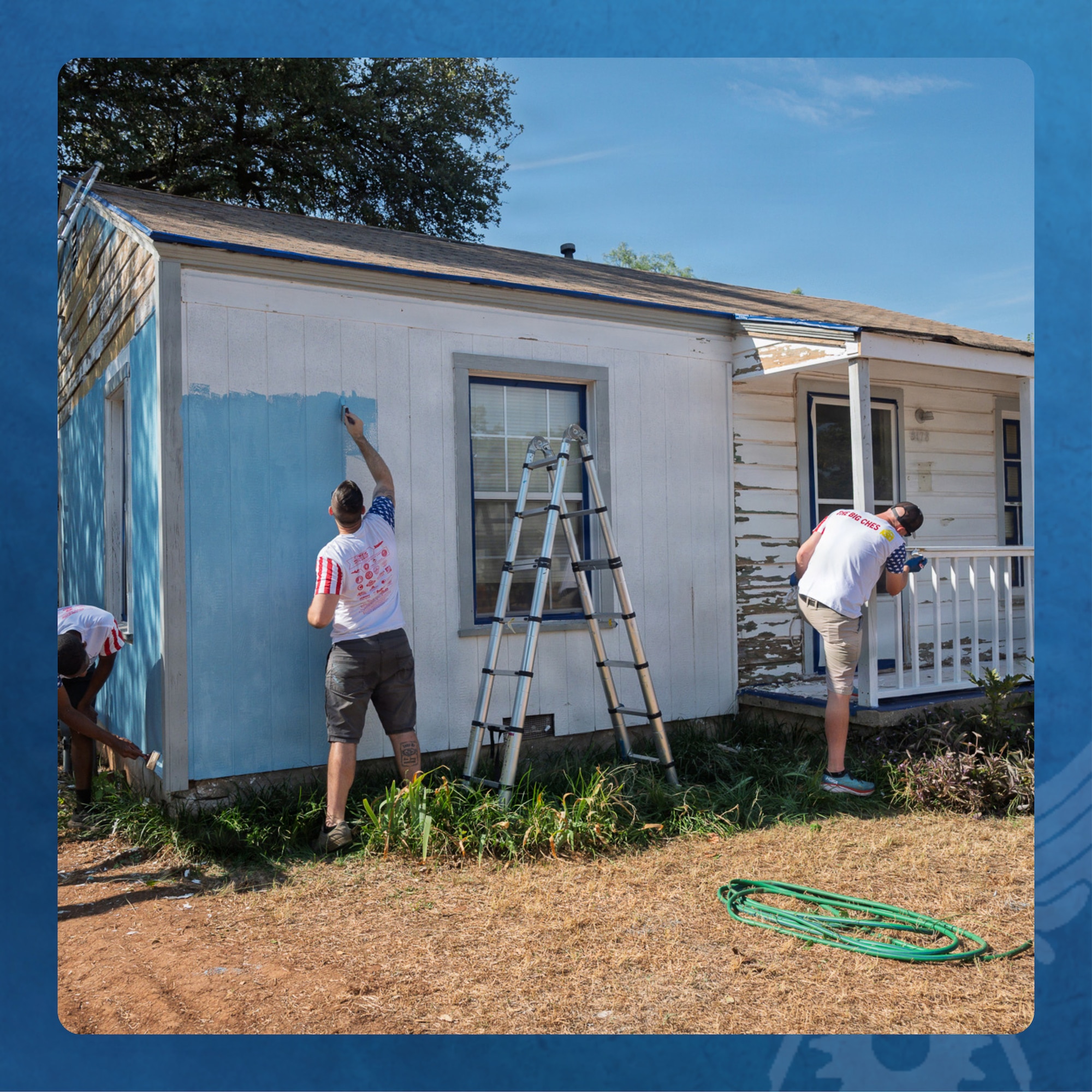 Airmen from Dyess Air Force Base support the Abilene, Texas community through the Dyess We Care Team, a nonprofit organization providing hands-on volunteer services to elderly, disabled, and disadvantaged residents. Founded in 2000, the program strengthens community partnerships while developing Airmen’s leadership, teamwork, and technical skills through meaningful service beyond the installation. (Photo Courtesy of the Dyess We Care Team)