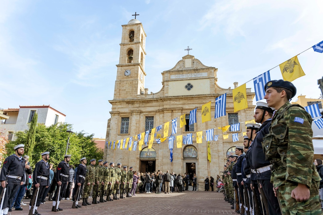 Naval Support Activity (NSA) Souda Bay personnel participate in “Epiphany Day”, a major Greek holiday, in Chania, Greece, Jan. 6, 2026.