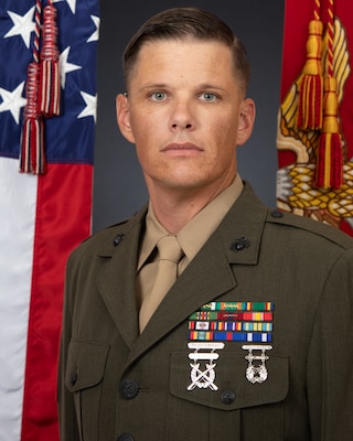 Portrait of First Sergeant Noel A. Leverenz II