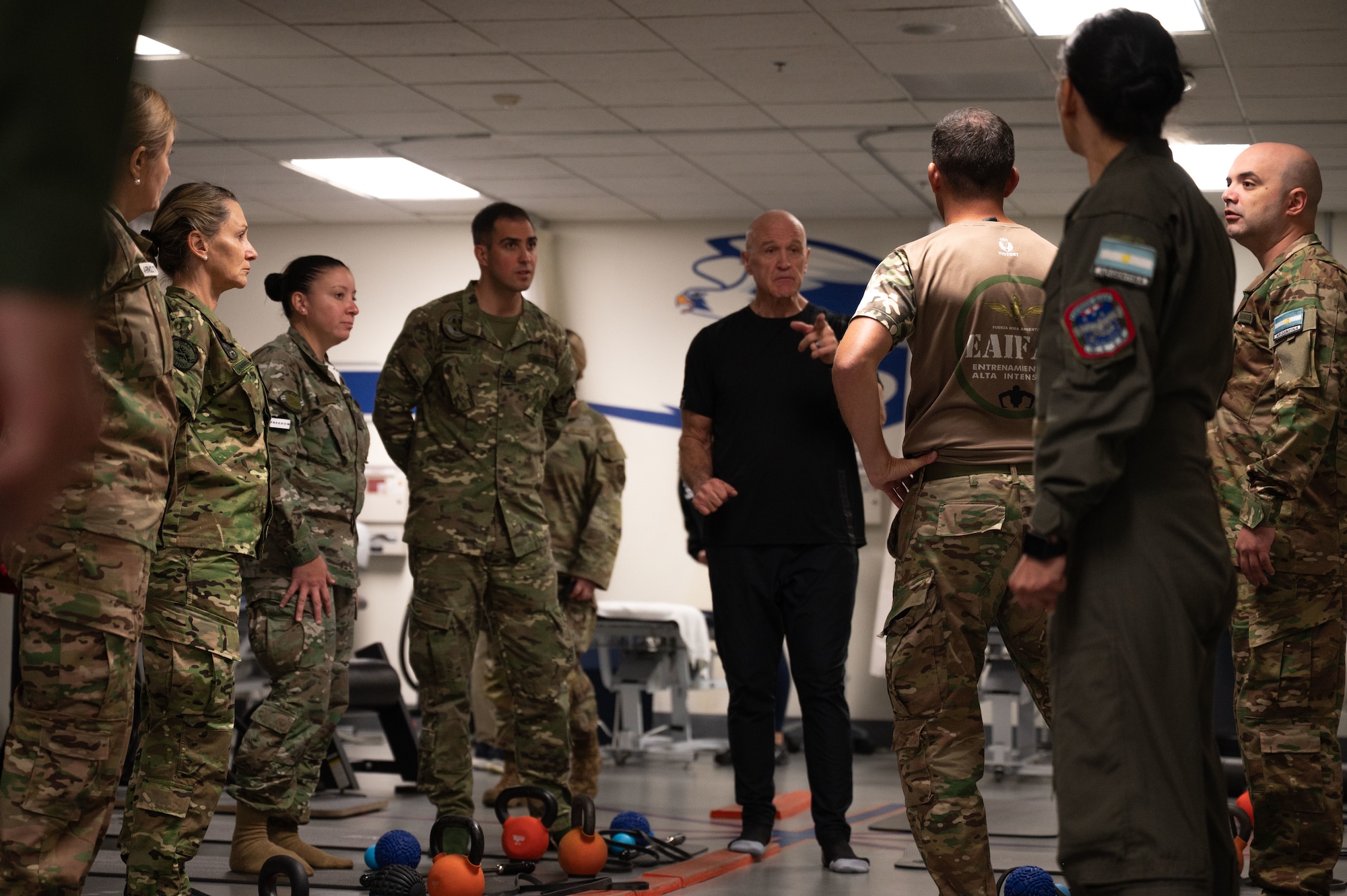 Argentine service members prepare for training exercises at Davis-Monthan Air Force Base, Arizona, Jan. 6, 2026. The training follows Argentina’s purchase of six F-16 fighter aircraft, supporting efforts to modernize its air capabilities and strengthen defense cooperation with the United States. (U.S. Air Force photo by Airman 1st Class Jaden Kidd)