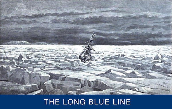 Engraving of Revenue Cutter Corwin trapped in ice floes in June 1880 off Cape Romanzof in the Bering Sea. [Report of the Cruise of the U.S. Revenue-Steamer Corwin in the Arctic Ocean (Washington, DC: GPO, 1880)