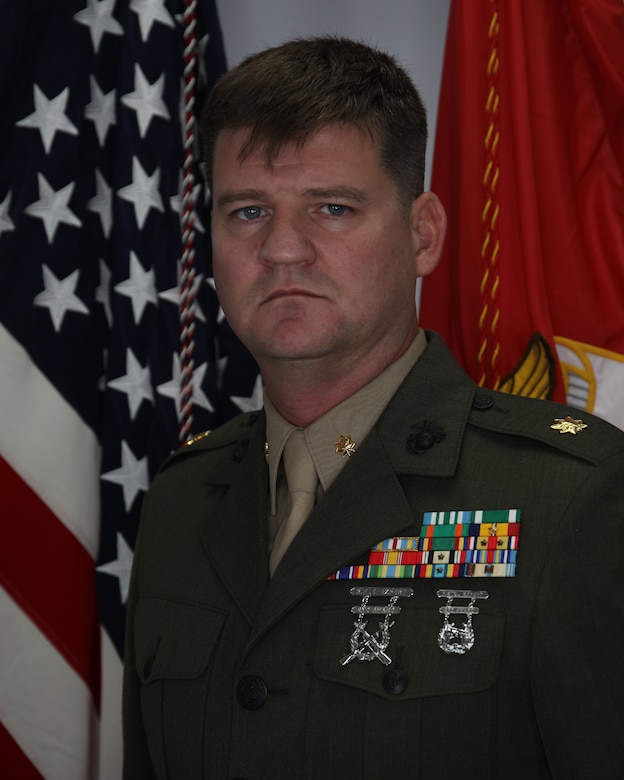 Major Adam J. Jarratt, Officer In Charge, Marine Aviation Logistics Squadron 41