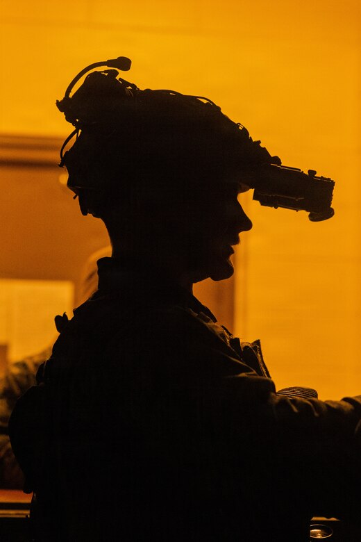 U.S. Marine Corps Lance Cpl. Aaron Duran, left, and Lance Cpl. Juan Hilario, both machine gunners with 1st Battalion, 6th Marines, forward deployed with 4th Marine Regiment, 3rd Marine Division as part of the Unit Deployment Program, fire on simulated adversary forces with an M240B machine gun while conducting platoon attacks in an urban environment during Korea Viper 26.1 at Camp Rodriguez, South Korea, Dec. 17, 2025. Korea Viper is a recurring exercise series that demonstrates the Republic of Korea and U.S. Marine Corps' ability to respond decisively in the region as a singular, unified force while strengthening relationships and trust between the two allies. Duran is a native of California, and Hilario is a native of Illinois. (U.S. Marine Corps photo by Cpl. John Simpson)