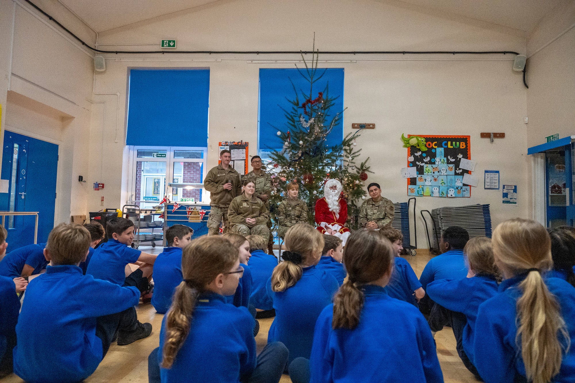 Children speak with Pathfinders