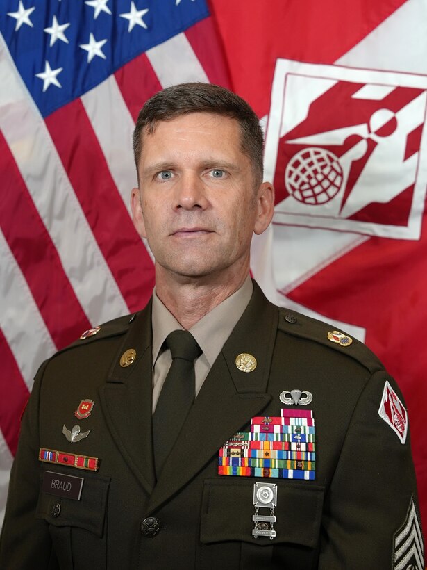 Headshot of Cmd. Sgt. Maj. Derrick A. Braud