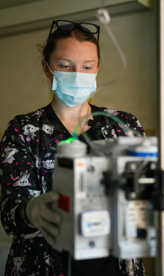 BAMC personnel assist patient during holiday event