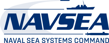 NAVSEA command logo, blue