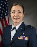 Official photo of Capt. April McClung, a nurse assigned to the 130th Airlift Wing, West Virginia Air National Guard, who helped deliver a baby Dec. 23, 2025, outside Walter Reed National Military Medical Center's emergency room.