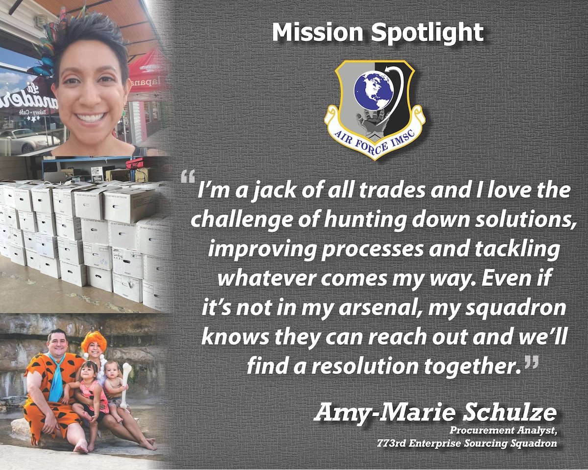 Mission Spotlight: Amy-Marie Schulze (U.S. Air Force graphic by Craig Z. Rodarte)