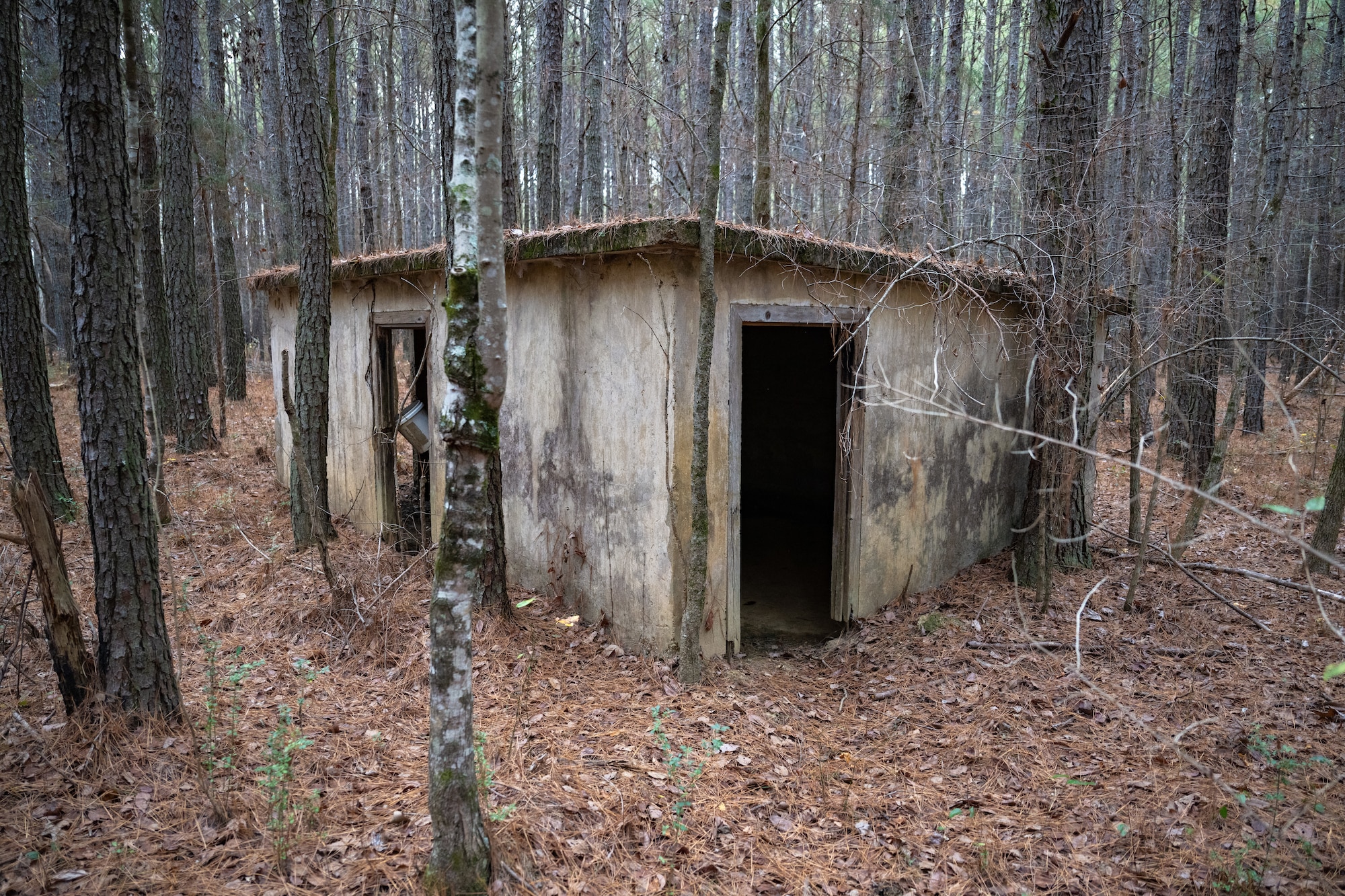 This structure is one of the few still standing on what was once Camp Forrest, a site now occupied by Arnold Air Force Base, headquarters of Arnold Engineering Development Complex. Camp Forrest, located near Tullahoma, Tenn., was one of the Army’s largest training bases during World War II and an active Army post between 1941 and 1946. (U.S. Air Force photo by Keith Thornburgh)