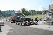 As part of the MARF Defueling Layup Availability (DLA) Project at the Kenneth A. Kesselring Site (KSO), West Milton, New York, Norfolk Naval Shipyard workers, Lucia Specialized Hauling of VA, Inc., New York State Police and other agencies partnered to transport a loaded spent fuel shipping container which will be sent to Idaho National Laboratory, Idaho Falls, Idaho for extensive testing.