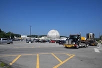 As part of the MARF Defueling Layup Availability (DLA) Project at the Kenneth A. Kesselring Site (KSO), West Milton, New York, Norfolk Naval Shipyard workers, Lucia Specialized Hauling of VA, Inc., New York State Police and other agencies partnered to transport a loaded spent fuel shipping container which will be sent to Idaho National Laboratory, Idaho Falls, Idaho for extensive testing.
