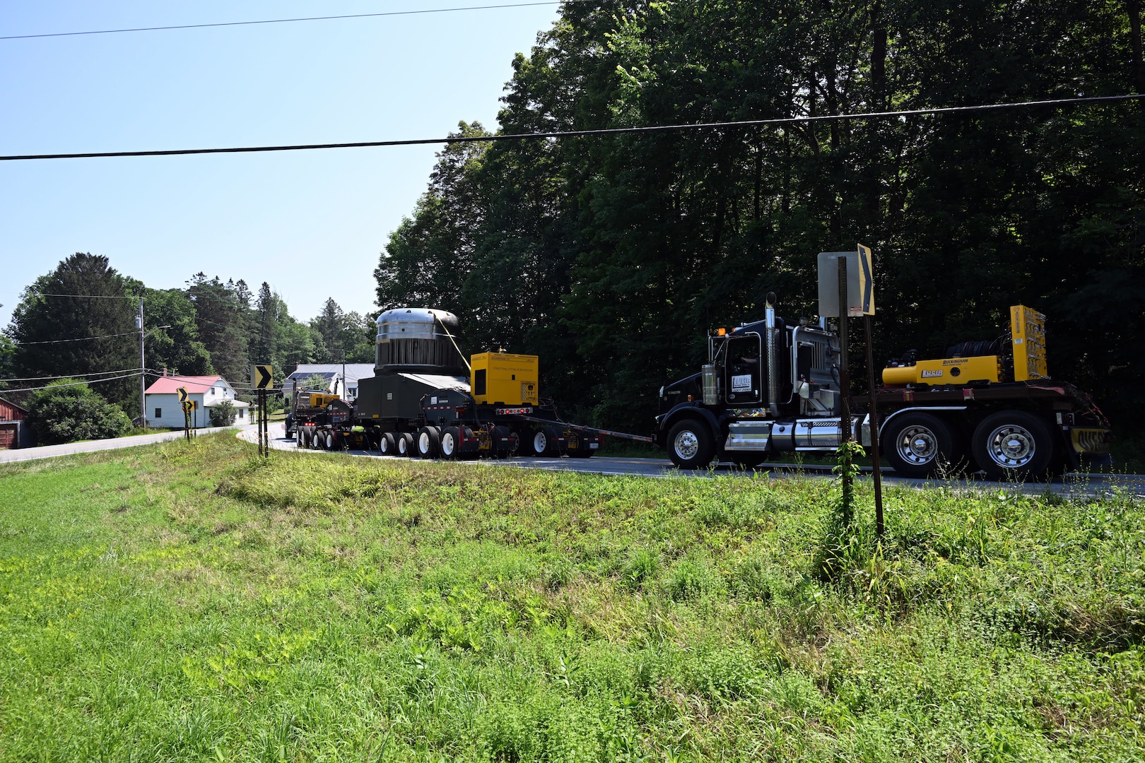 As part of the MARF Defueling Layup Availability (DLA) Project at the Kenneth A. Kesselring Site (KSO), West Milton, New York, Norfolk Naval Shipyard workers, Lucia Specialized Hauling of VA, Inc., New York State Police and other agencies partnered to transport a loaded spent fuel shipping container which will be sent to Idaho National Laboratory, Idaho Falls, Idaho for extensive testing.