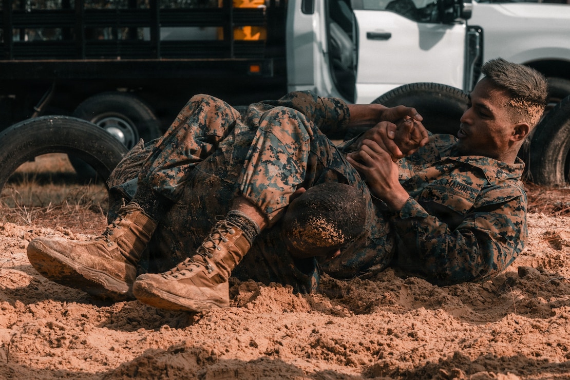 U.S. Marines with 1st Battalion, Recruit Training Regiment and Weapons and Field Training Battalion participate in a squad competition on Marine Corps Recruit Depot Parris Island, S.C.