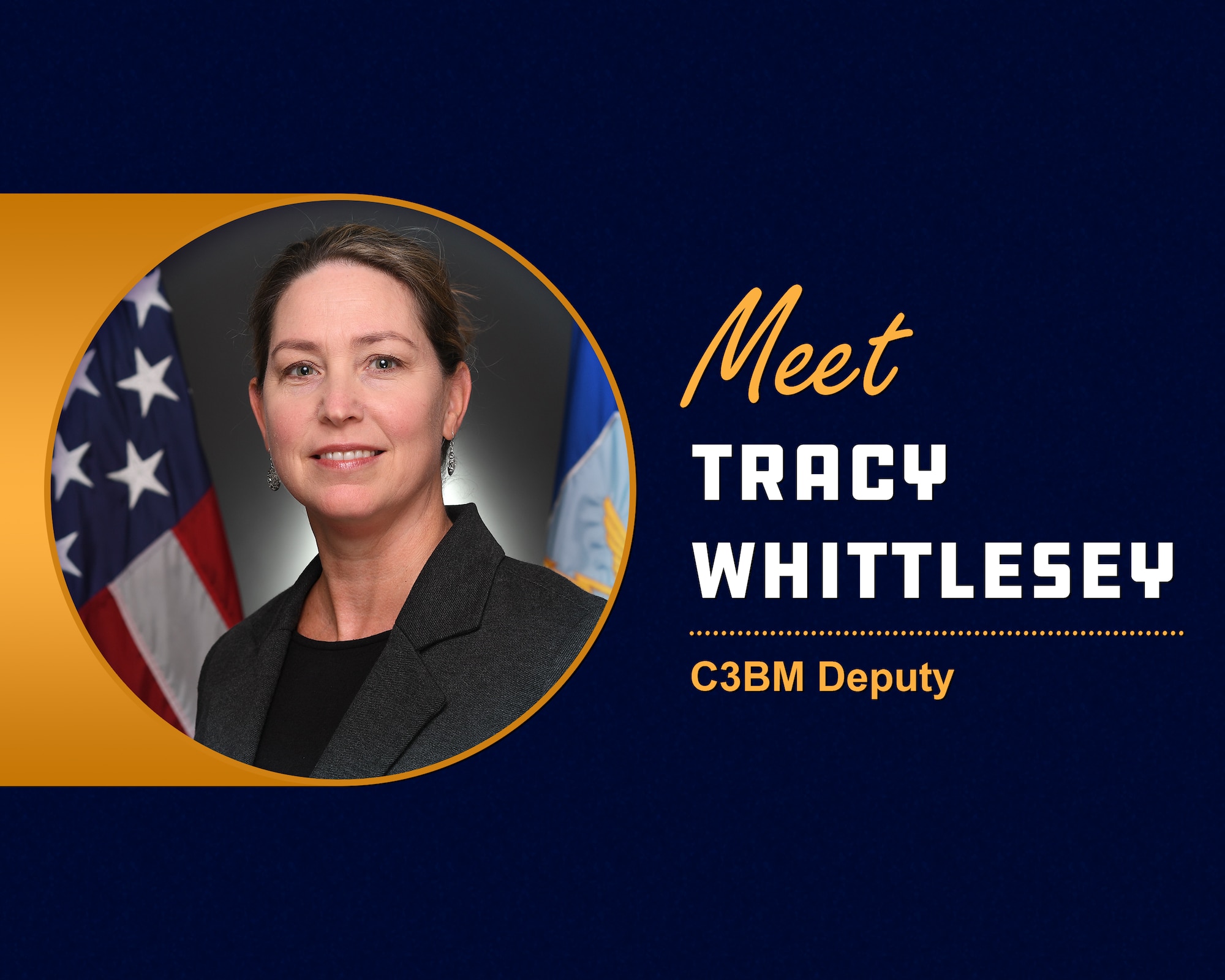 Tracy Whittlesey assumed the deputy role of for the Department of the Air Force’s Portfolio Acquisition Executive for Command, Control, Communications and Battle Management, Jan. 5, 2026, here. Whittlesey will help shape the future of the DAF BATTLE NETWORK, the integrated system-of-systems connecting sensor, effector, and logistics systems enabling better situational awareness, faster operational decisions, and decisive direction to the force. (Official Air Force Illustration by Alissa Garcia)