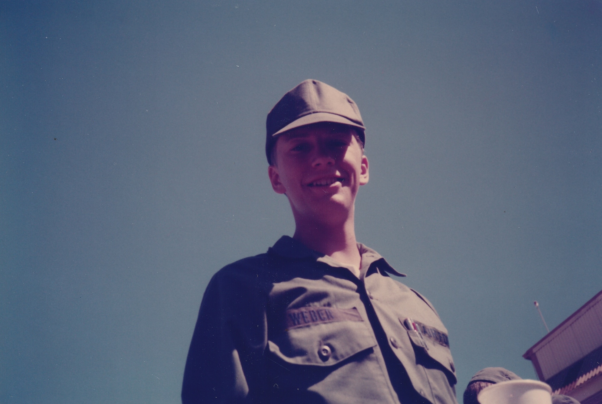 David N. Weber, an enlisted Airman, poses for a photo during his early years of service in the U.S. Air Force, circa 1985. Weber enlisted as a tactical aircraft maintenance specialist and began a career that would span more than four decades of military and federal service. (Courtesy Photo)
