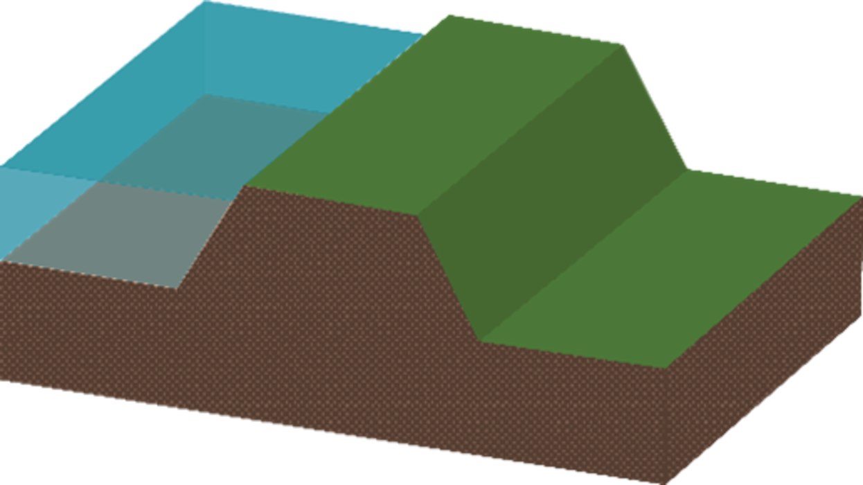 Embankment levees graphic